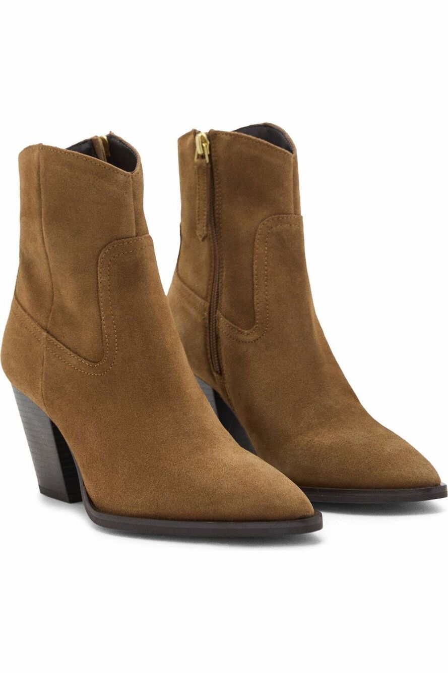 MNG by Mango Suede Pointed Toe Ankle Boots Women’s 40 9.5-10 NEW